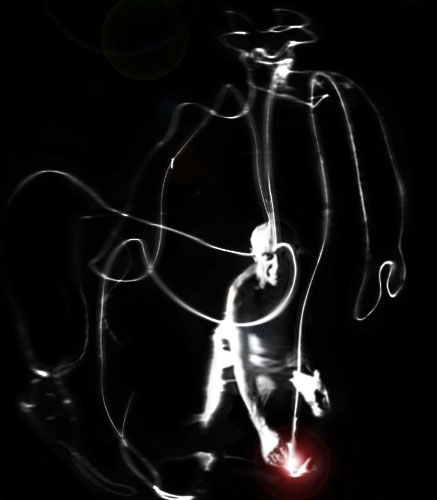 picasso drawing with light