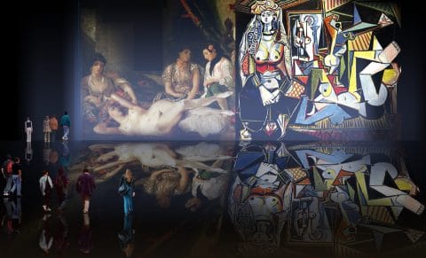 Gineceo (Mujeres de Argel) remembranza de Eugéne Delacroix (1834), versiones de metapárafrasis de Pablo Picasso (1955).