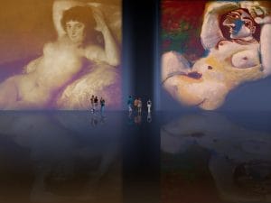 Majas, homenajes de Francisco de Goya y Lucientes (1802), Eugéne Delacroix (1826), Amadeo Modigliani (1916), Pablo Picasso (1906), (1931), (1959), (1964).