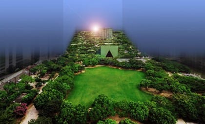 Fukuoka, ministerio con parque piramidal Emilio Ambász, realizador de utopía