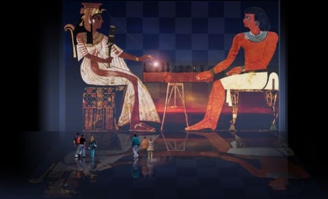 Senet Lujoso sistema de objetos lúdicos obsequio del dios Toht a la faraona Nefertari
